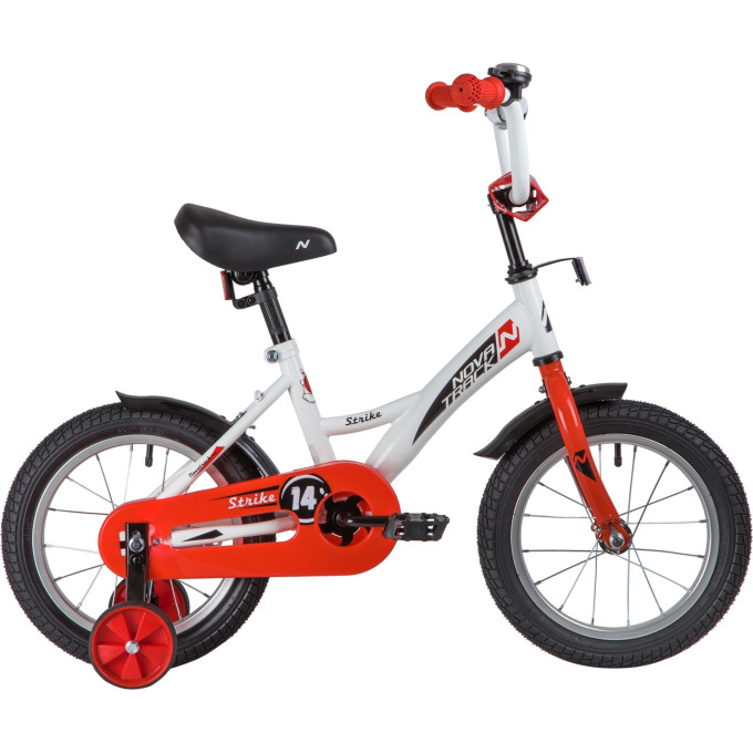 Детский велосипед NOVATRACK STRIKE 14” NEW белый-красный 143STRIKE.WTR20